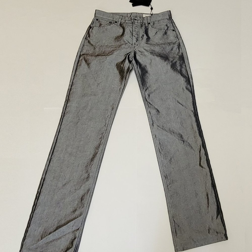 Rag & Bone Piper Low-Rise Straight Shine Pants Jeans - Picture 5 of 15